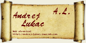 Andrej Lukač vizit kartica